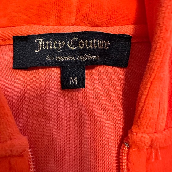 Juicy Couture Orange Velour Jacket - Picture 5 of 9